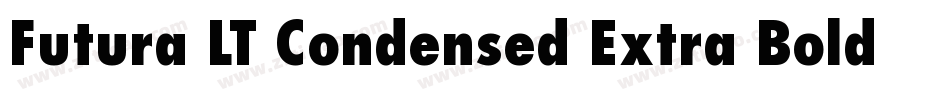 Futura LT Condensed Extra Bold Oblique字体转换